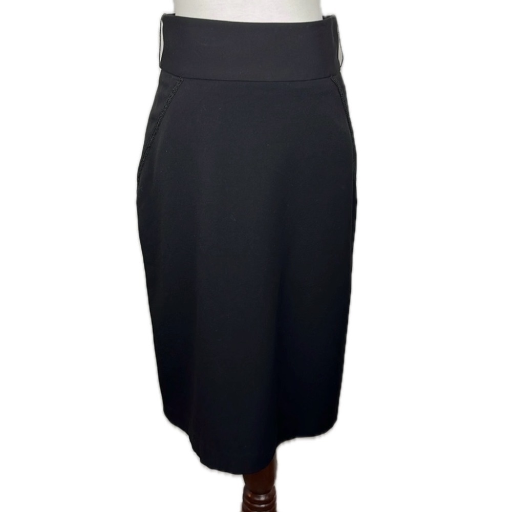 Apt 9 Black High Waist Pencil Skirt Size 8 Retro Office Career Rockabilly Pinup